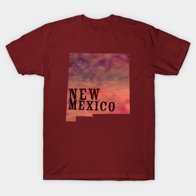 The State of New Mexico - Watercolor T-Shirt by loudestkitten